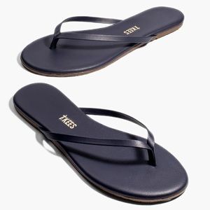 Tkees, Black Flip Flops, Size 8-NEVER WORN!